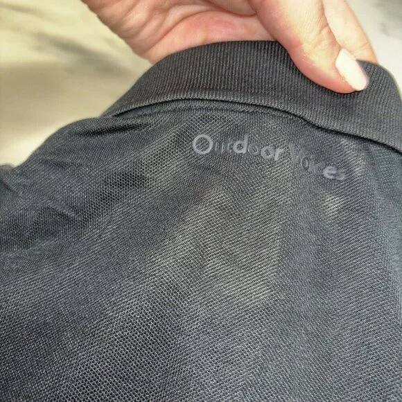 NWT Men’s Outdoor Voices Birdie Polo In Black Size XXS - Picture 10 of 10